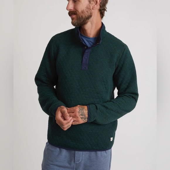 Marine Layer Blue Cut & Sew Reversible Corbet Pullover Small - Picture 1 of 5